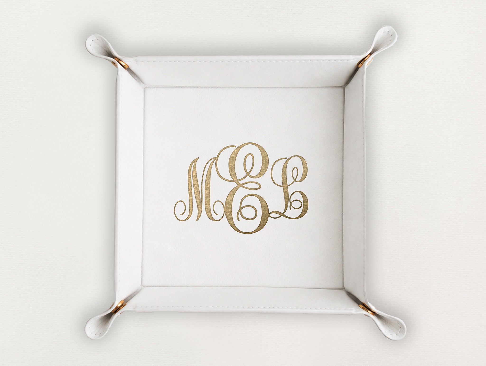 Valet Tray - Classic Monogram