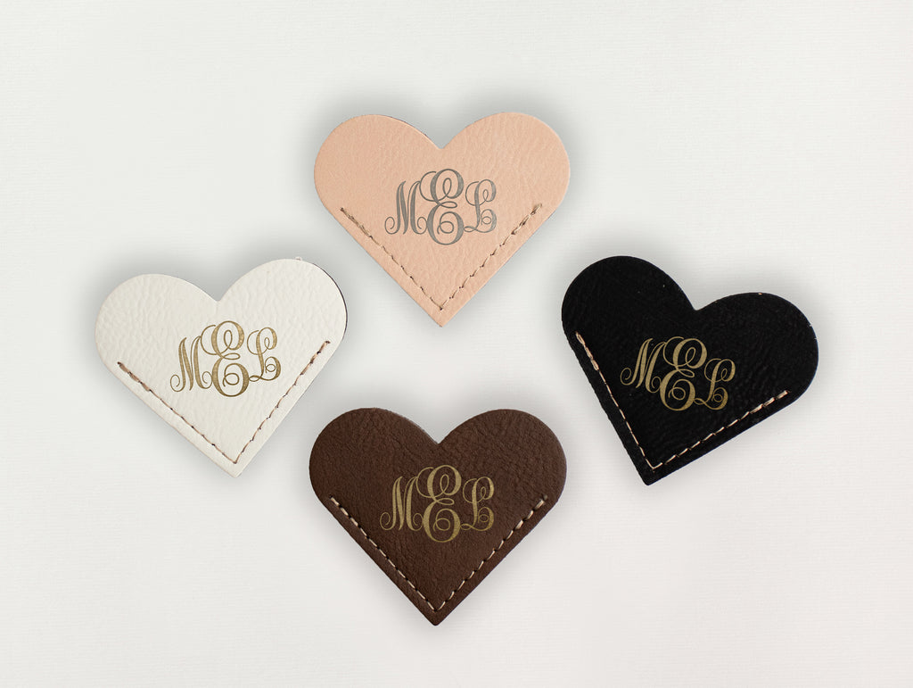 Heart Bookmark - Classic Monogram