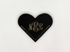 Heart Bookmark - Classic Monogram