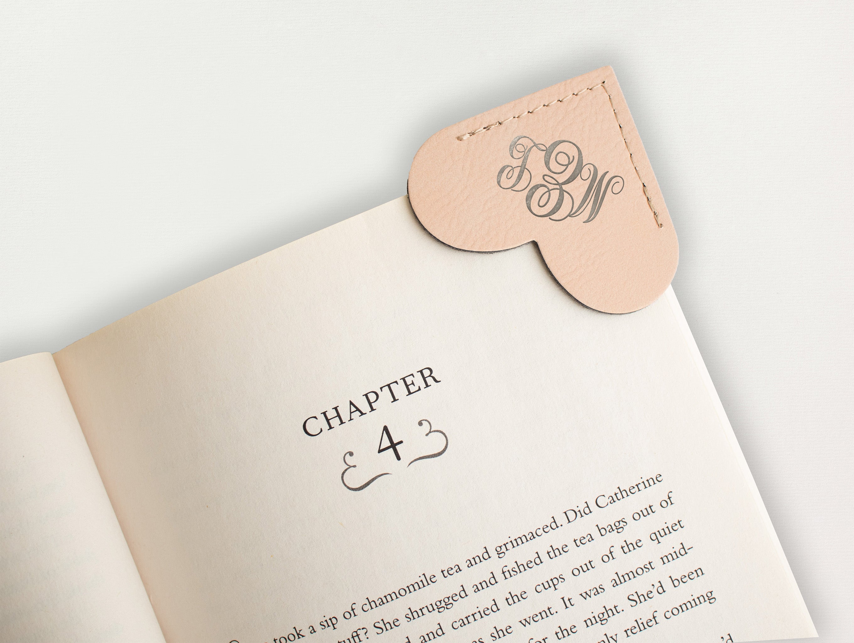 Heart Bookmark - Classic Monogram