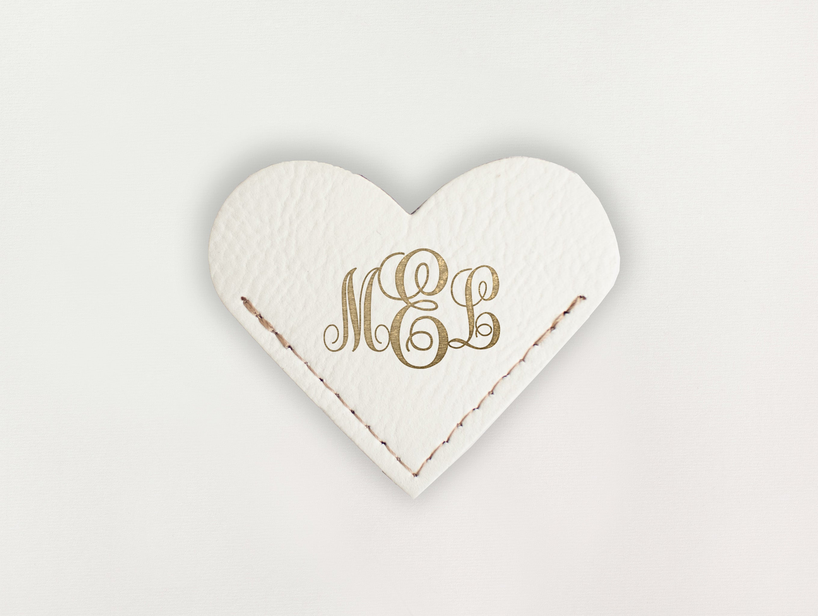 Heart Bookmark - Classic Monogram