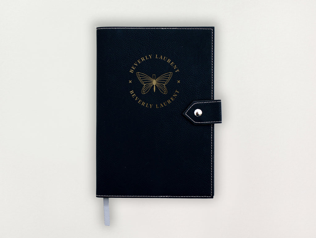 Custom Leather Journal - Butterfly