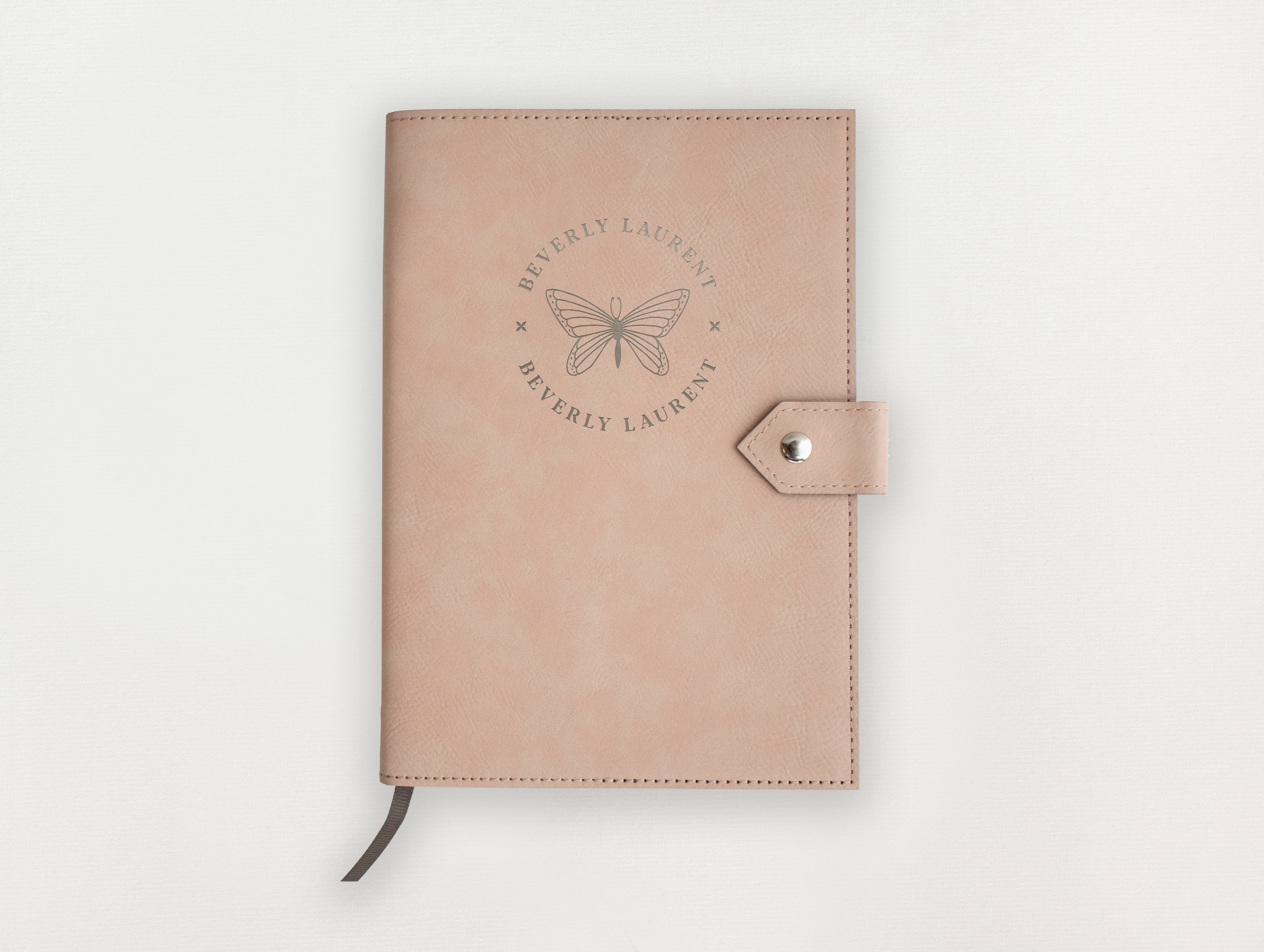Custom Leather Journal - Butterfly