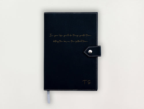 Custom Leather Journal with Quote