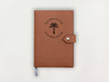 Custom Leather Journal - Palm Tree