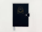 Custom Leather Journal - Leaves Crest