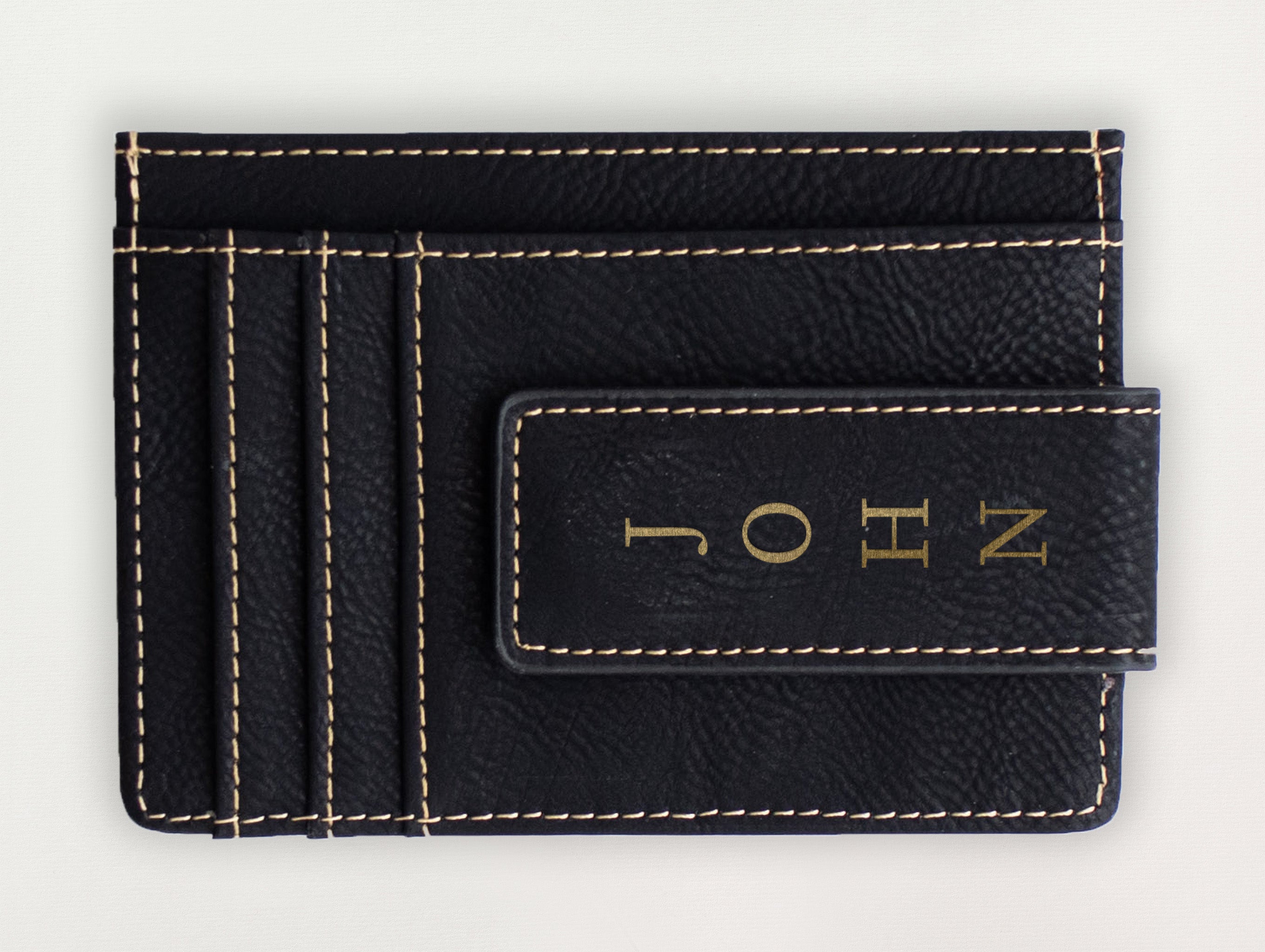 Custom Wallet with Money Clip - John