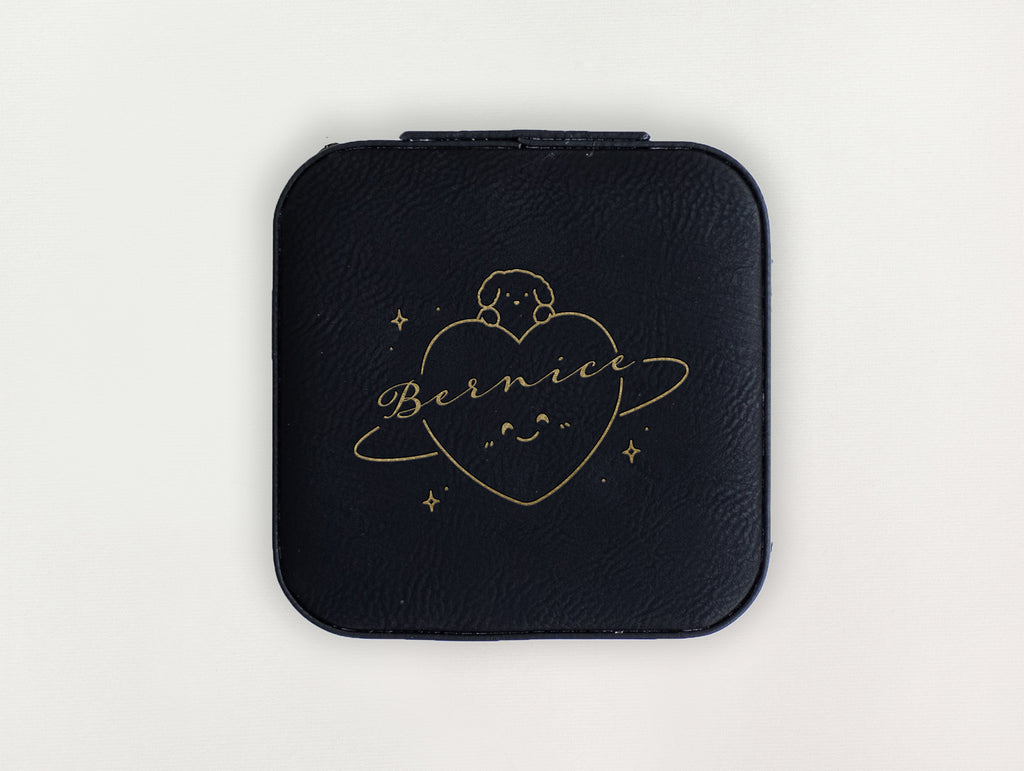 Custom Jewelry Box - Dog and Heart Planet