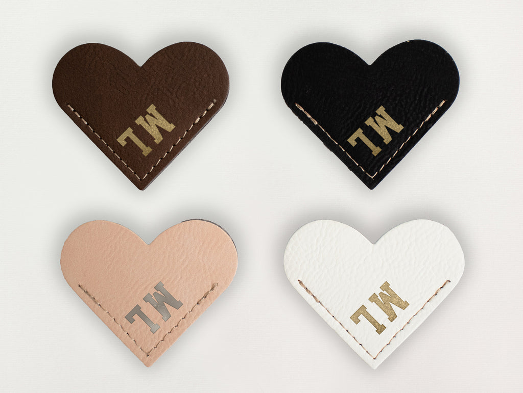 Heart Bookmark - Initials