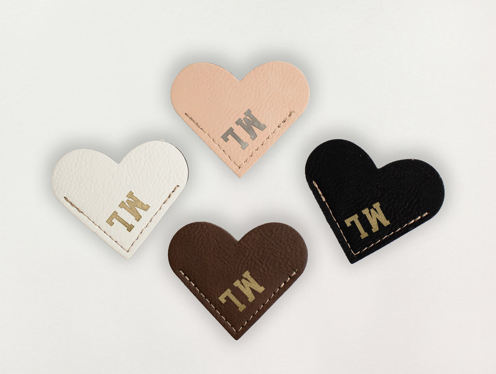 Heart Bookmark - Initials