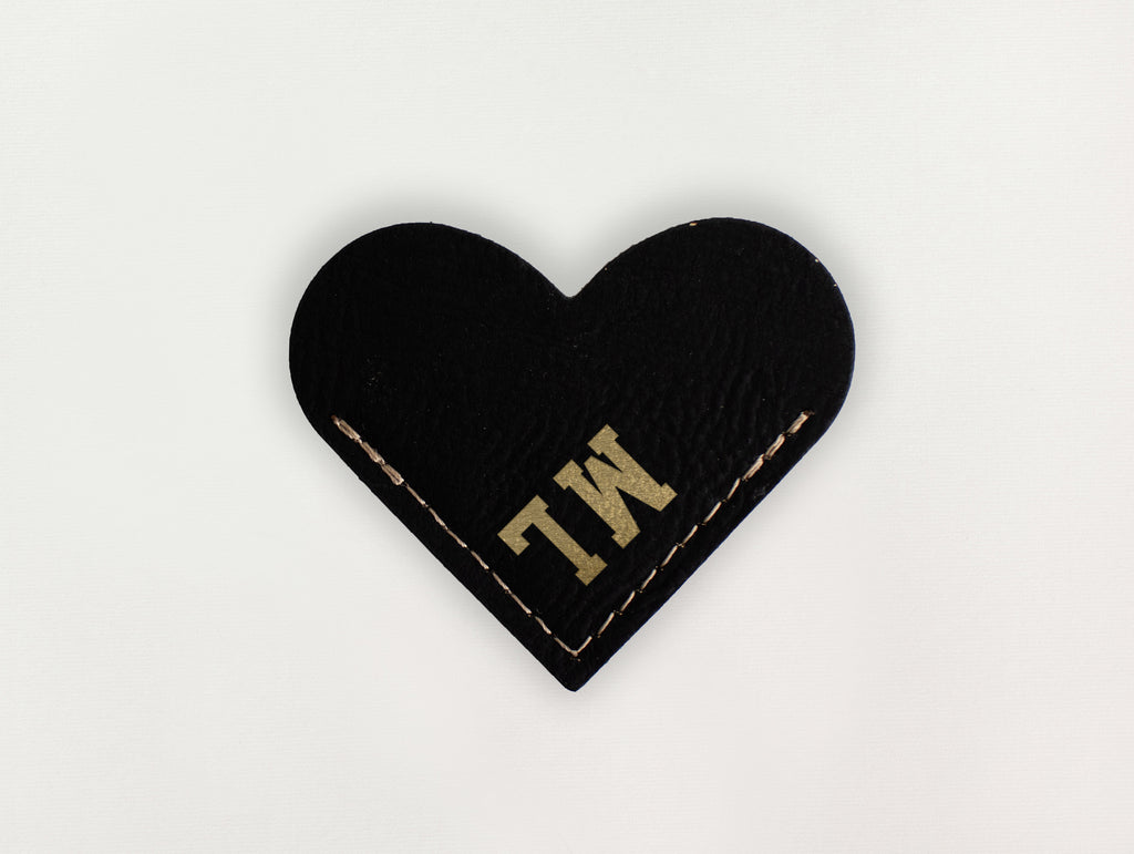 Heart Bookmark - Initials