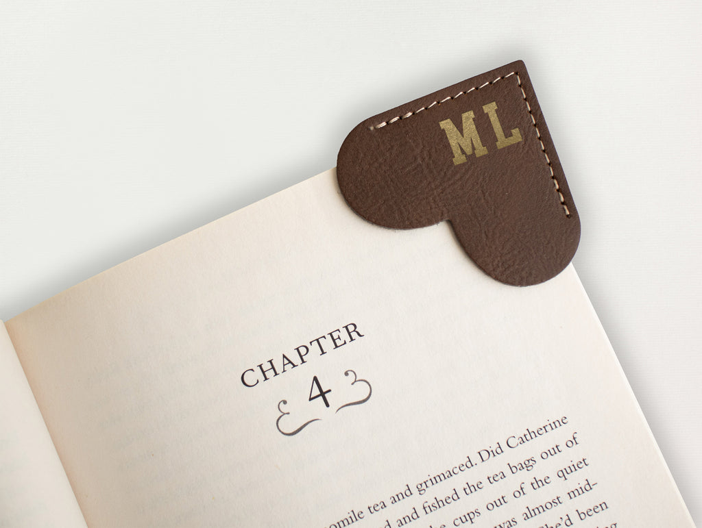 Heart Bookmark - Initials