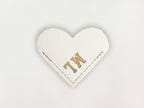Heart Bookmark - Initials
