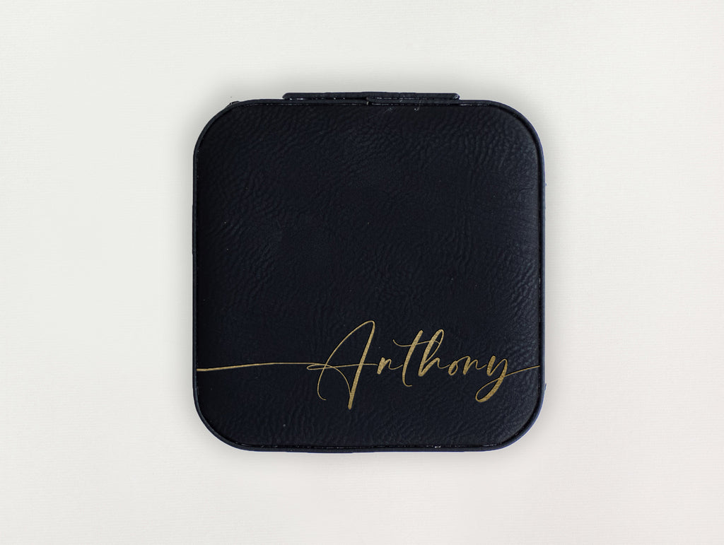 Custom Jewelry Box - Ink Calligraphy
