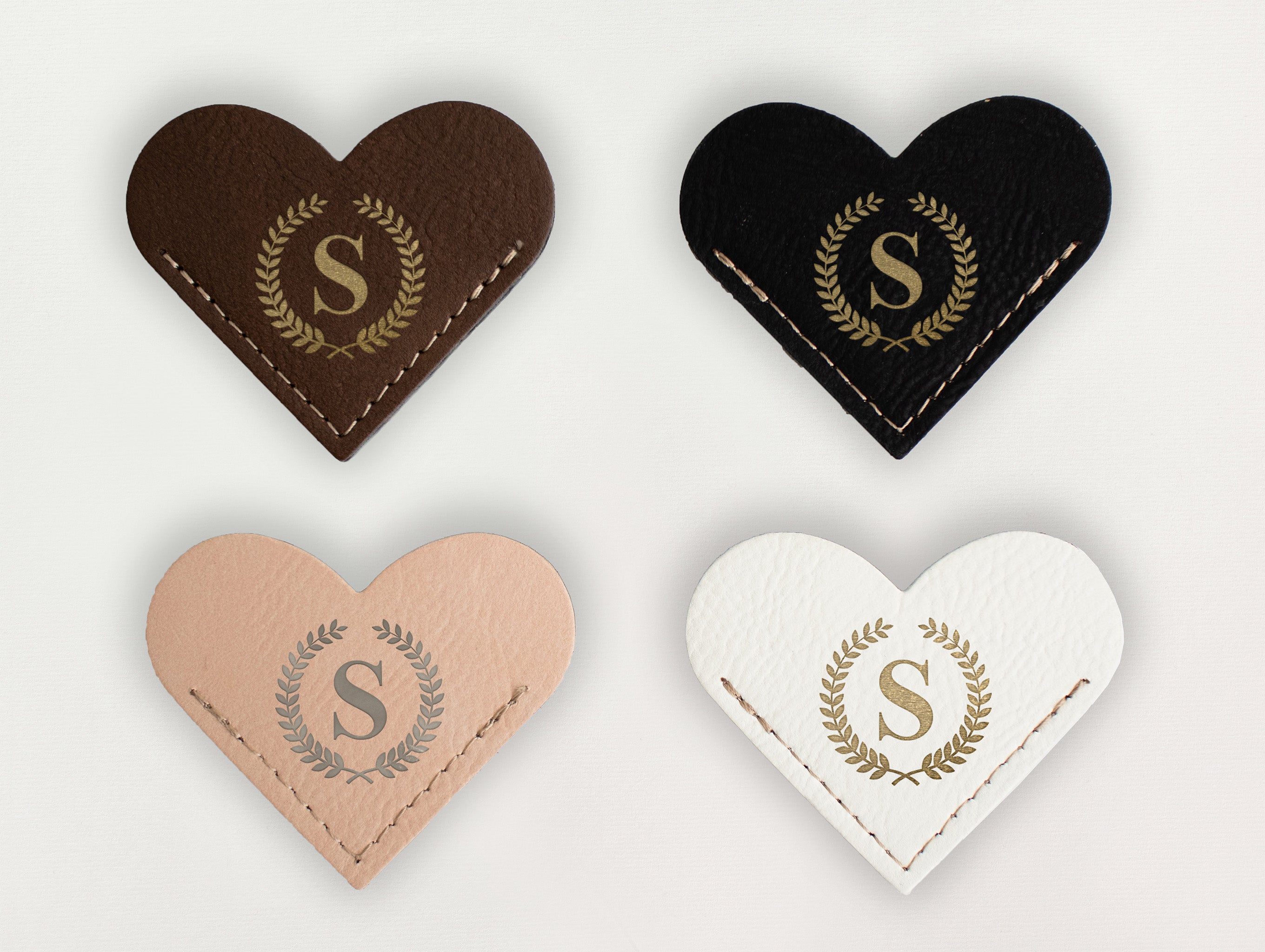 Heart Bookmark - Laurel Initial