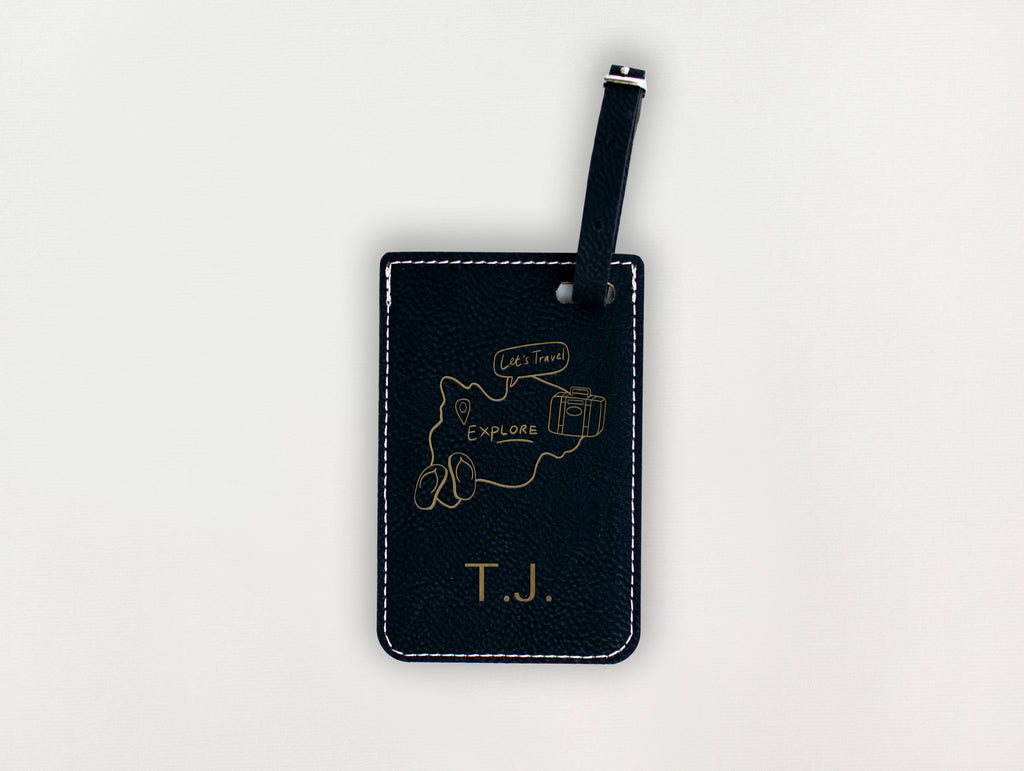 Luggage Tag - World Map