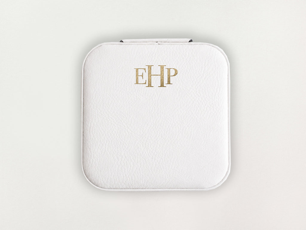 Custom Jewelry Box - Monogram Serif