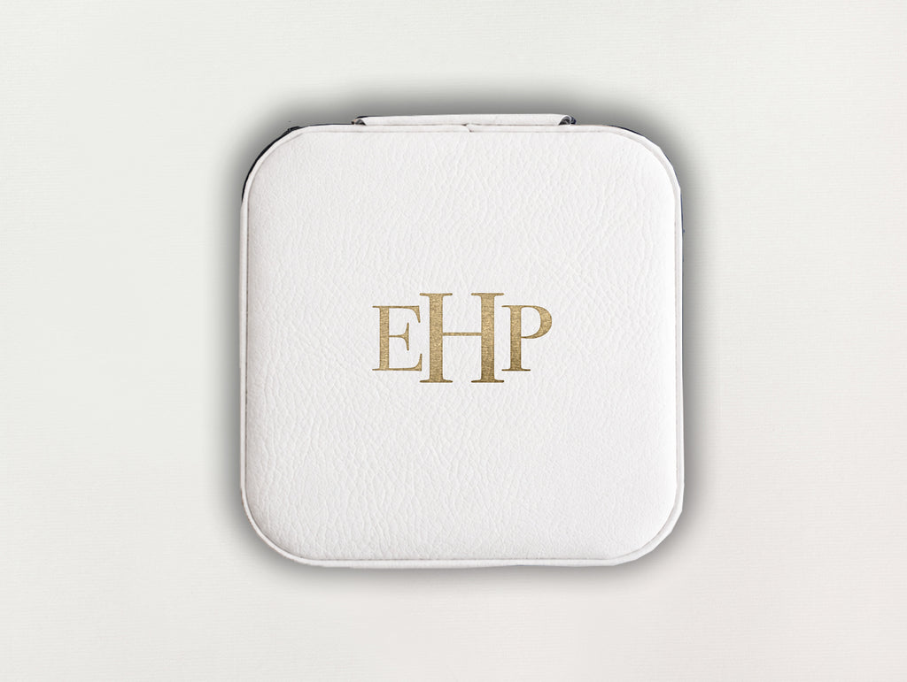 Custom Jewelry Box - Monogram Serif