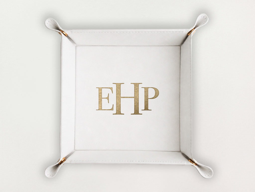 Valet Tray - Monogram Serif