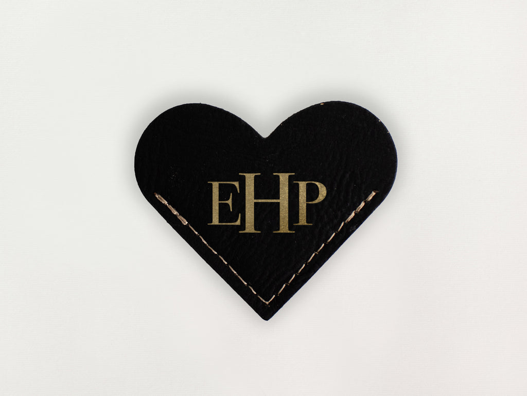 Heart Bookmark - Monogram Serif