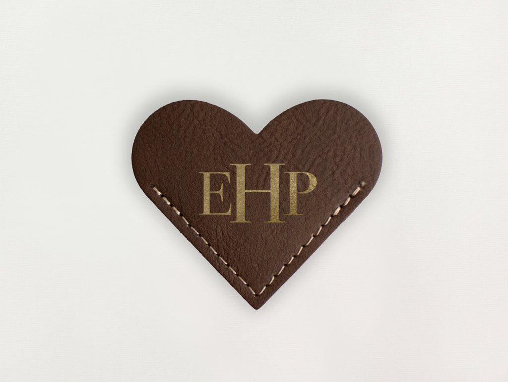 Heart Bookmark - Monogram Serif