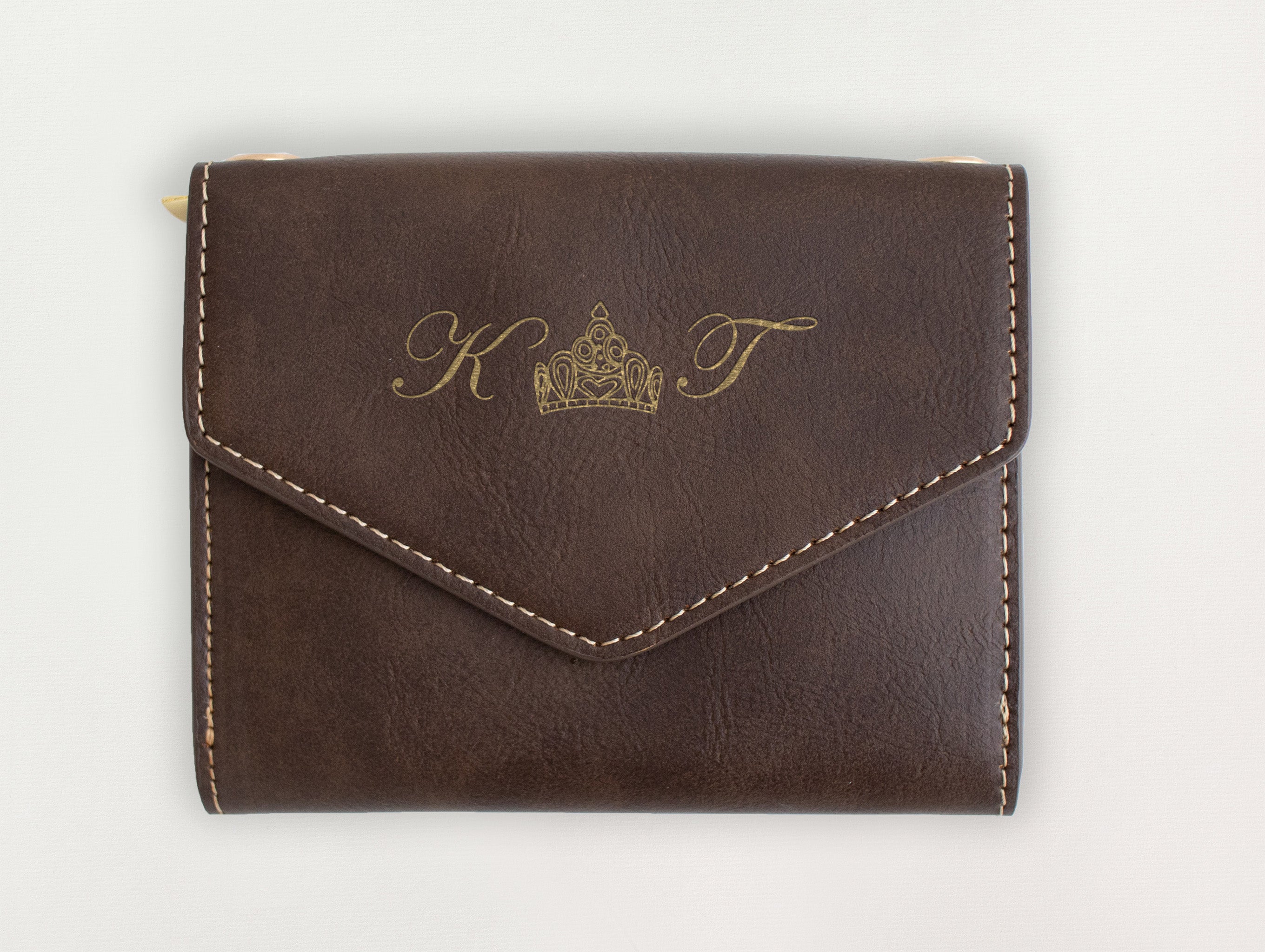 Custom Wallet - Tiara Initials