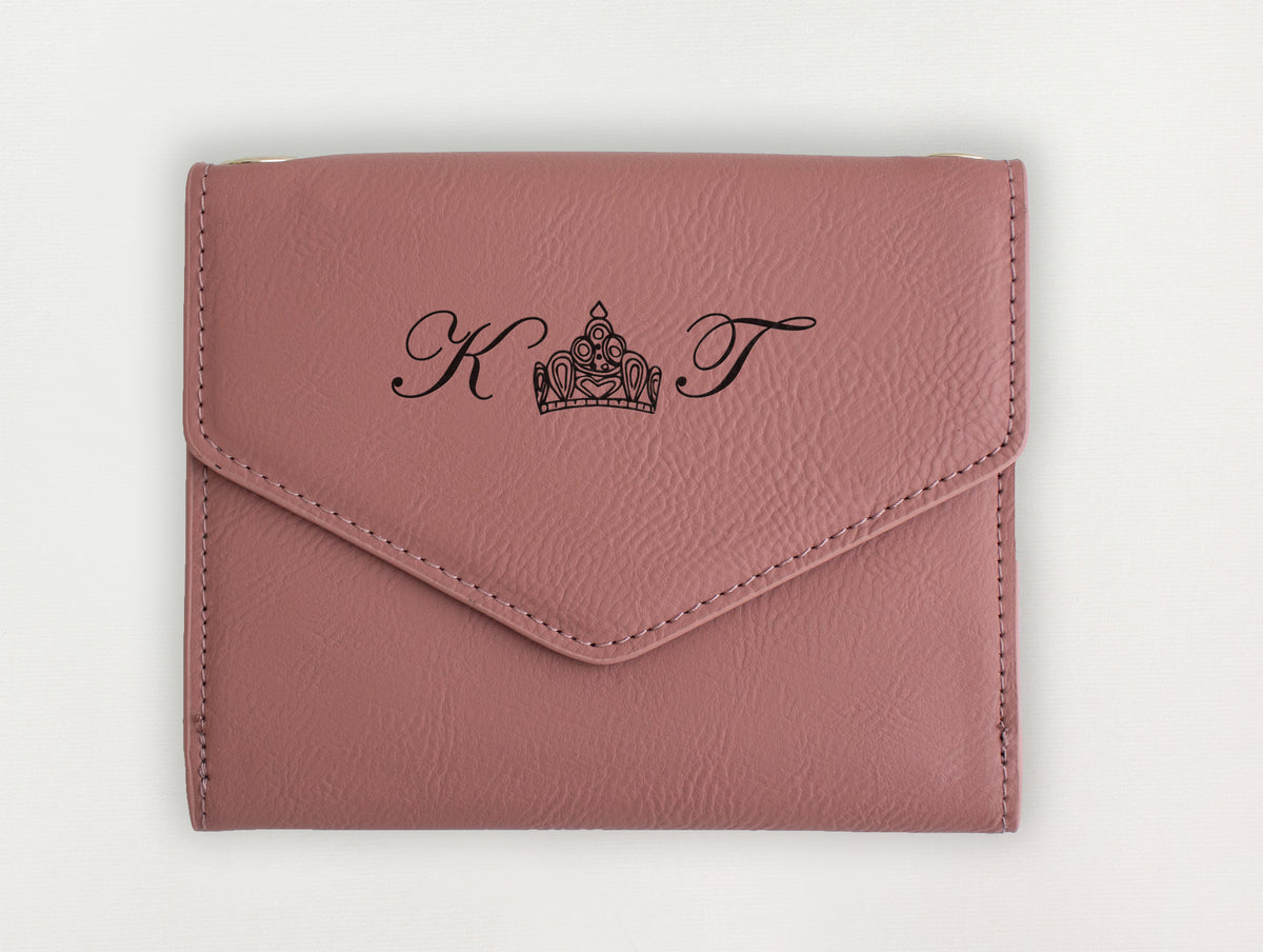 Custom Wallet - Tiara Initials