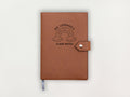 Custom Leather Journal - Rainbow Notes
