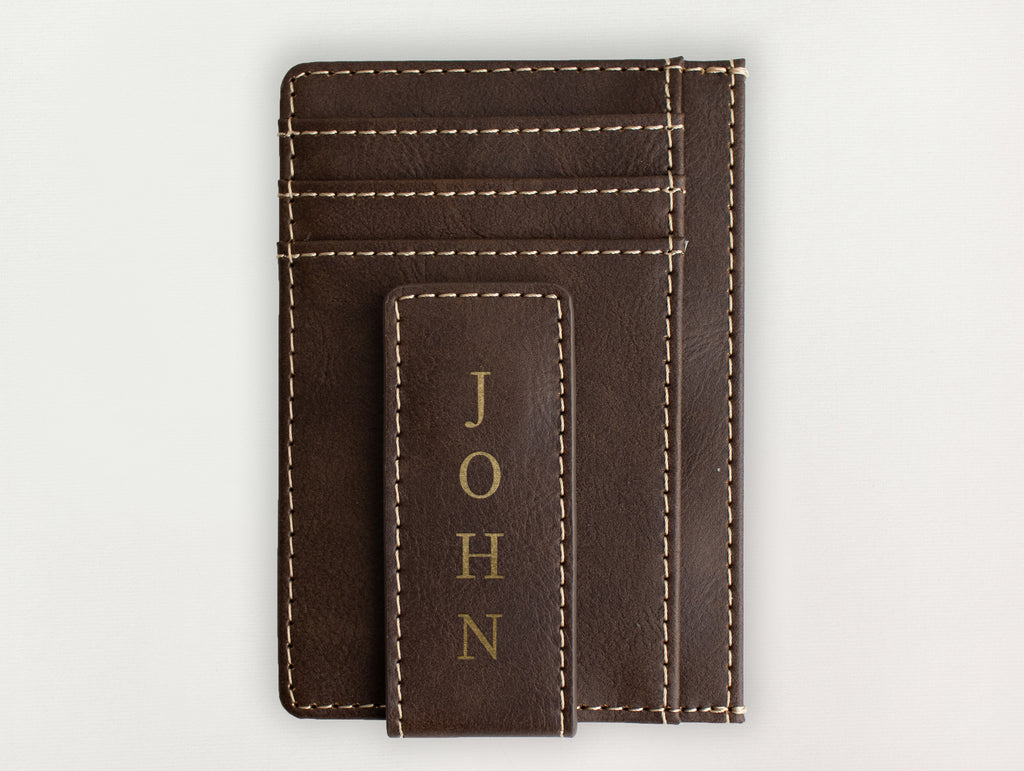 Custom Wallet with Money Clip - John
