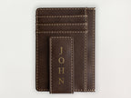 Custom Wallet with Money Clip - John