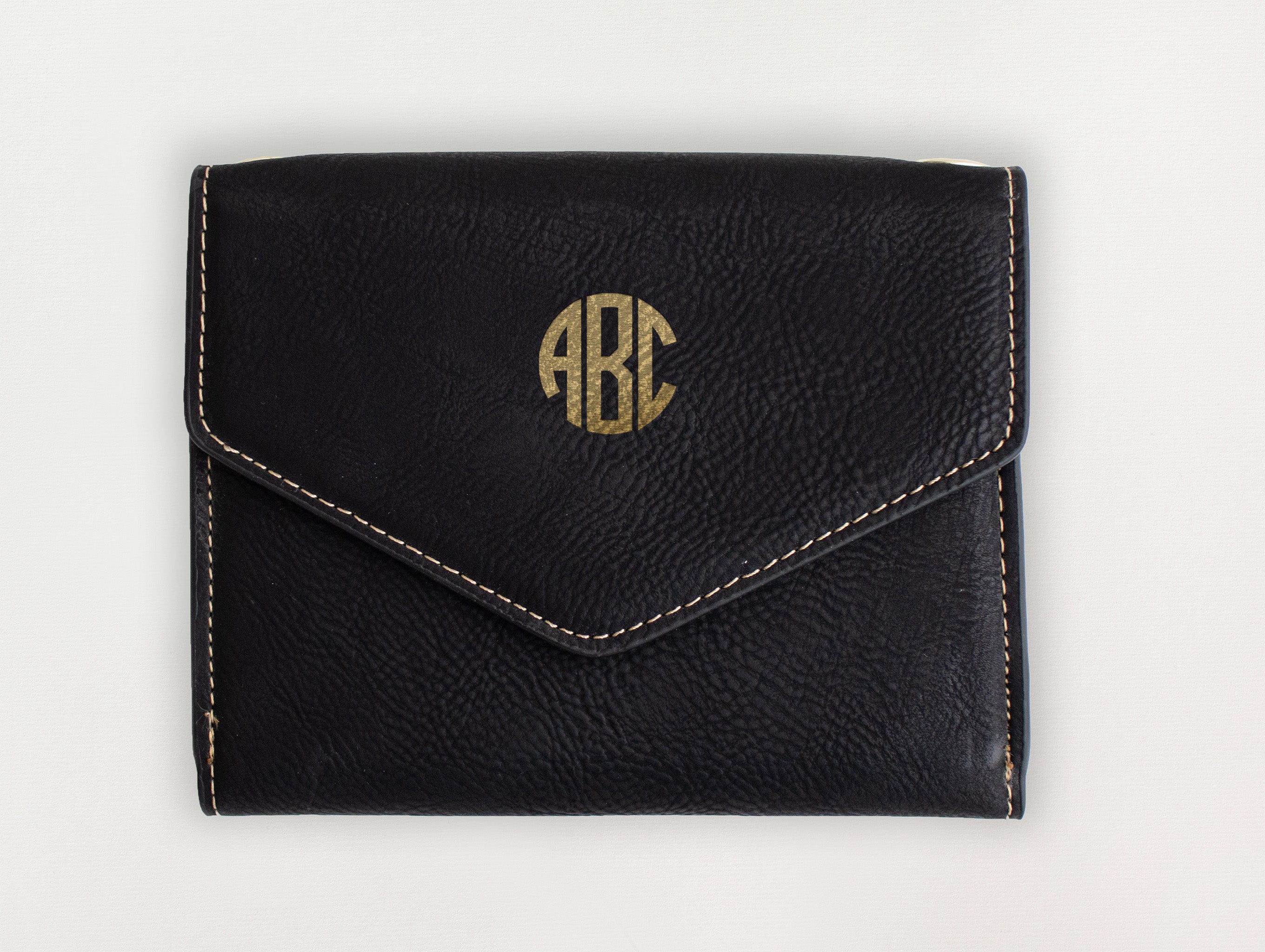 Custom Wallet - Block Monogram