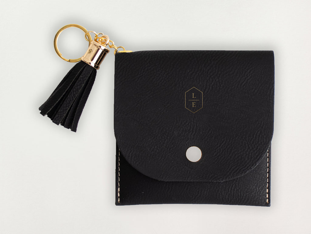 Custom Travel Wallet - Hexagon Initials