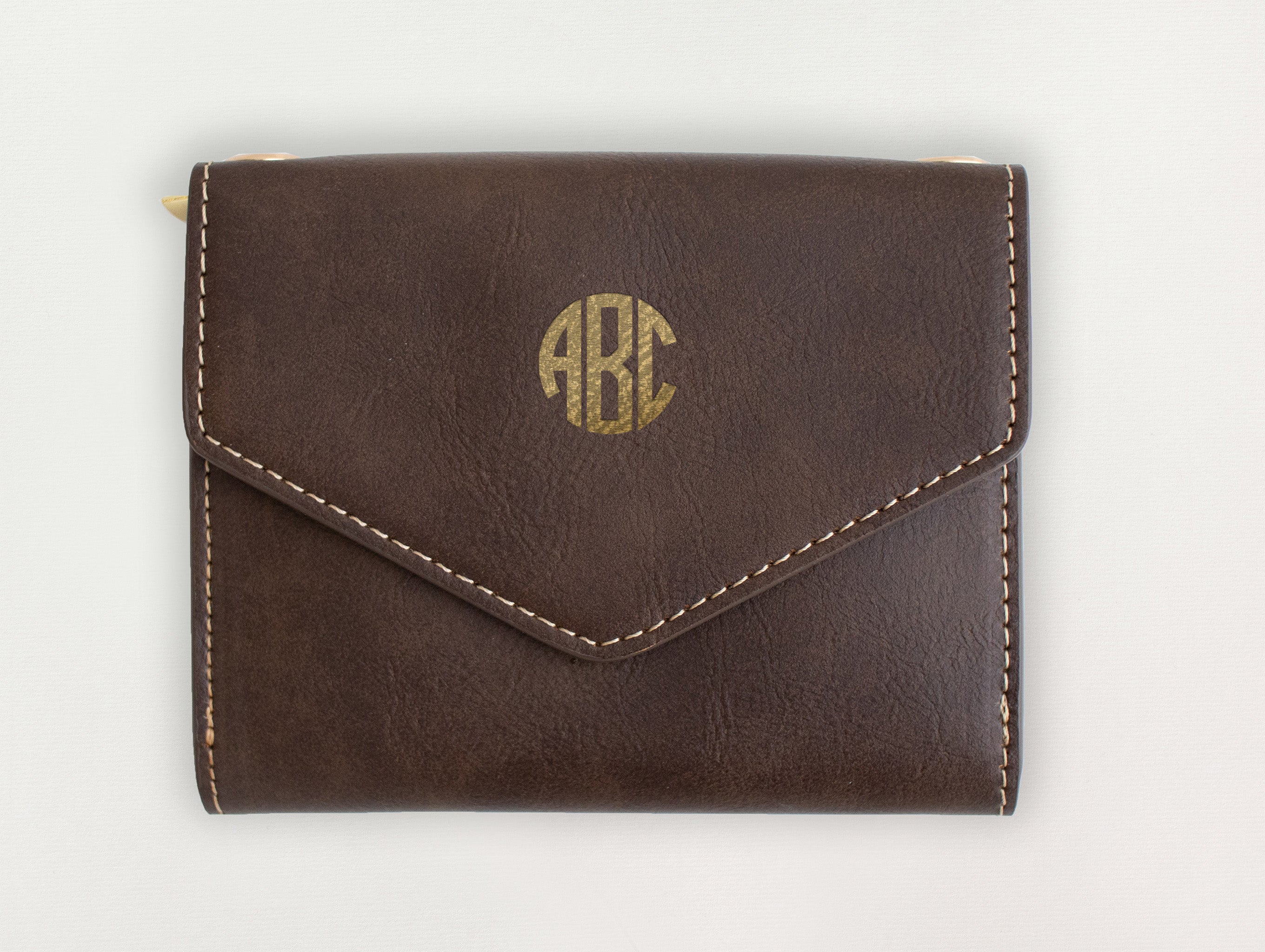 Custom Wallet - Block Monogram