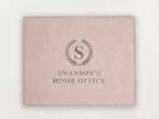 Custom Mousepad - Laurel Wreath Initial and Name