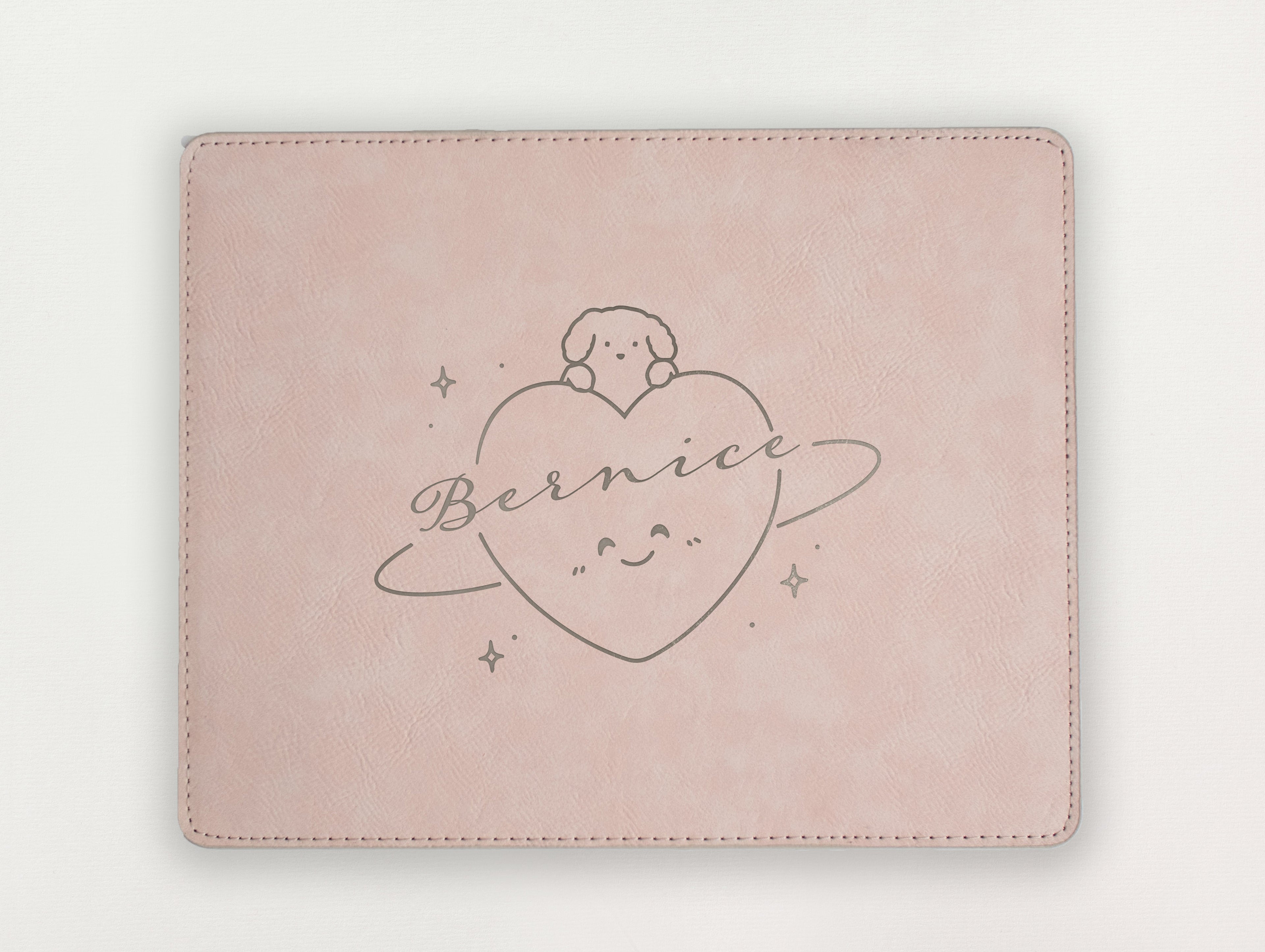 Custom Mousepad - Dog and Heart