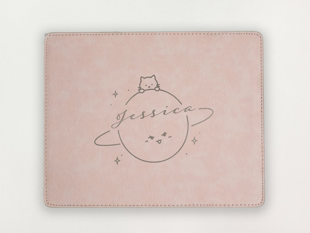 Custom Mousepad - Cat and Planet