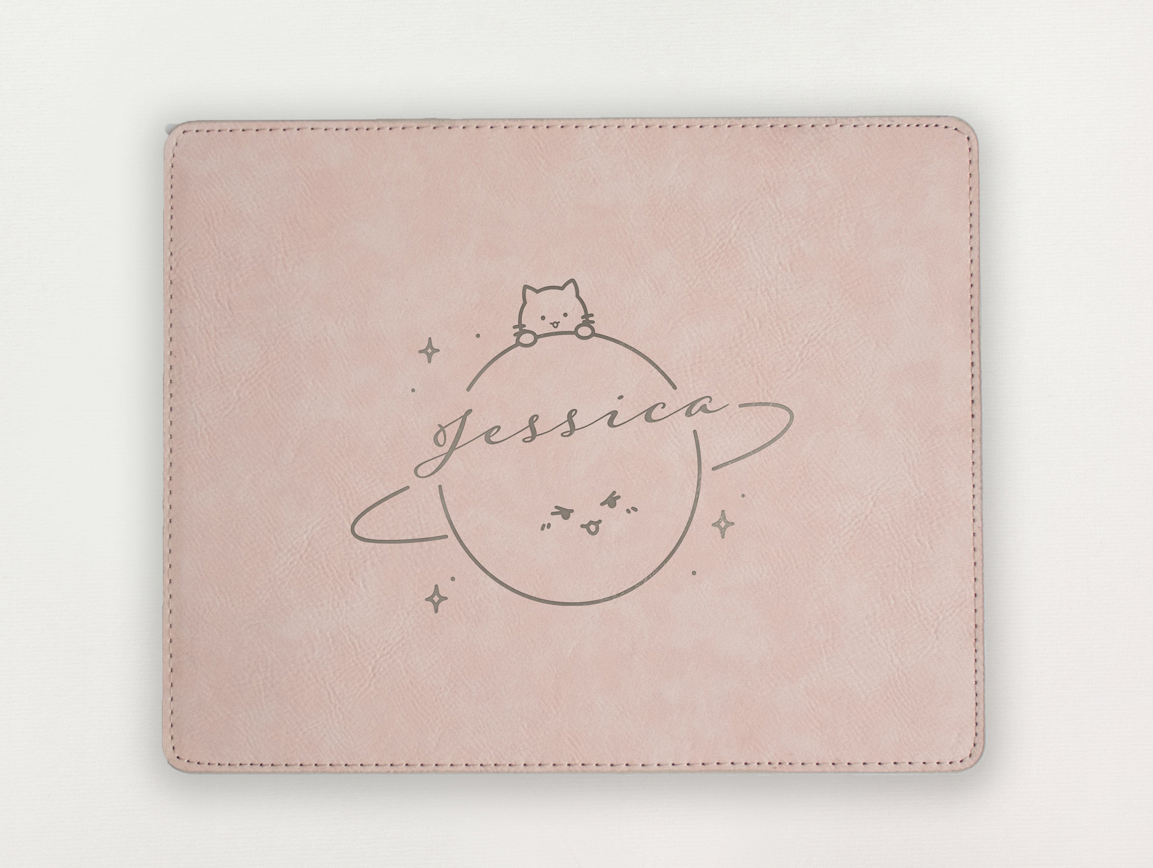 Custom Mousepad - Cat and Planet