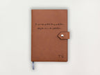 Custom Leather Journal with Quote