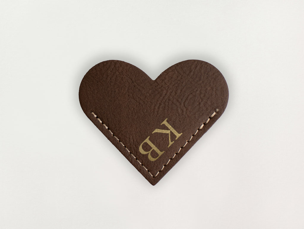 Heart Bookmark - Serif Initial