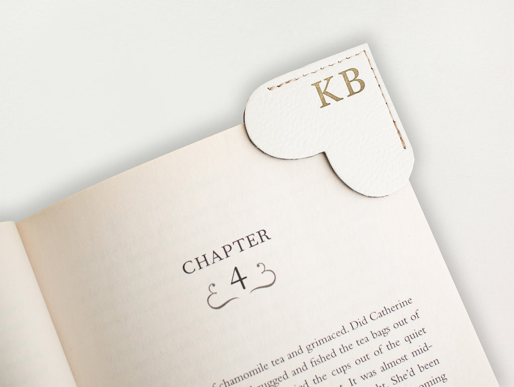Heart Bookmark - Serif Initial