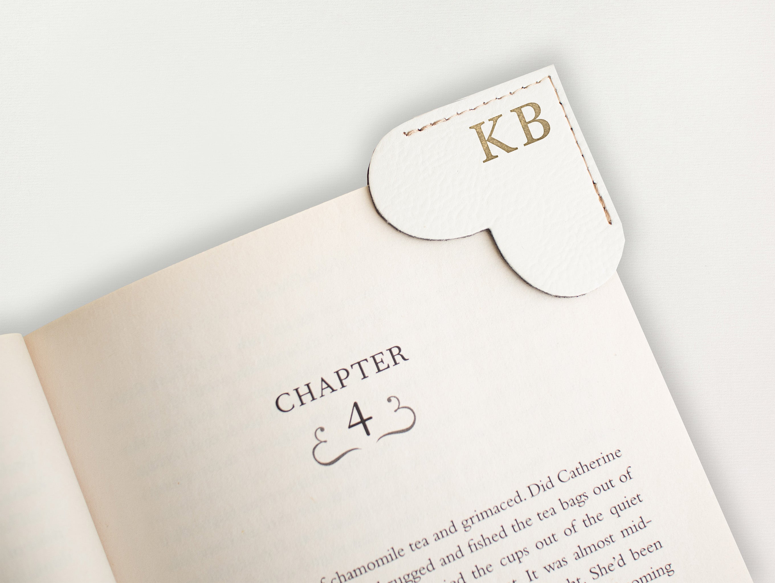 Heart Bookmark - Serif Initial