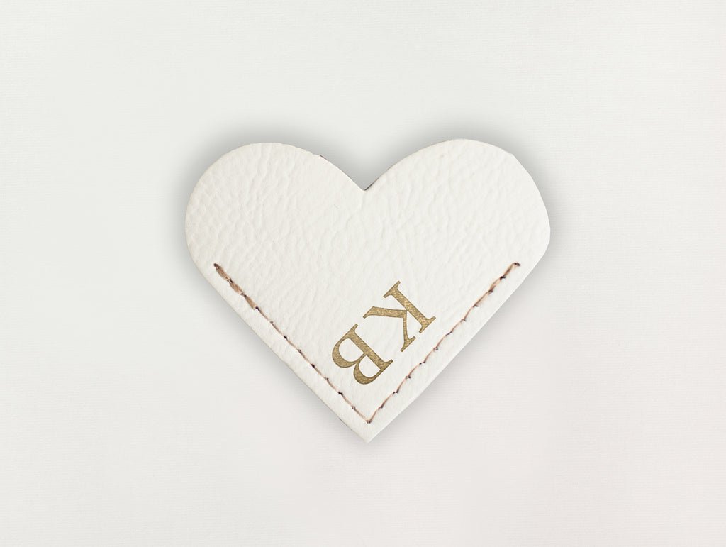 Heart Bookmark - Serif Initial
