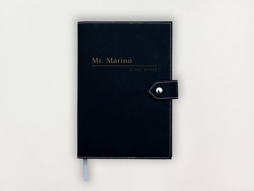 Custom Leather Journal - Class Notes