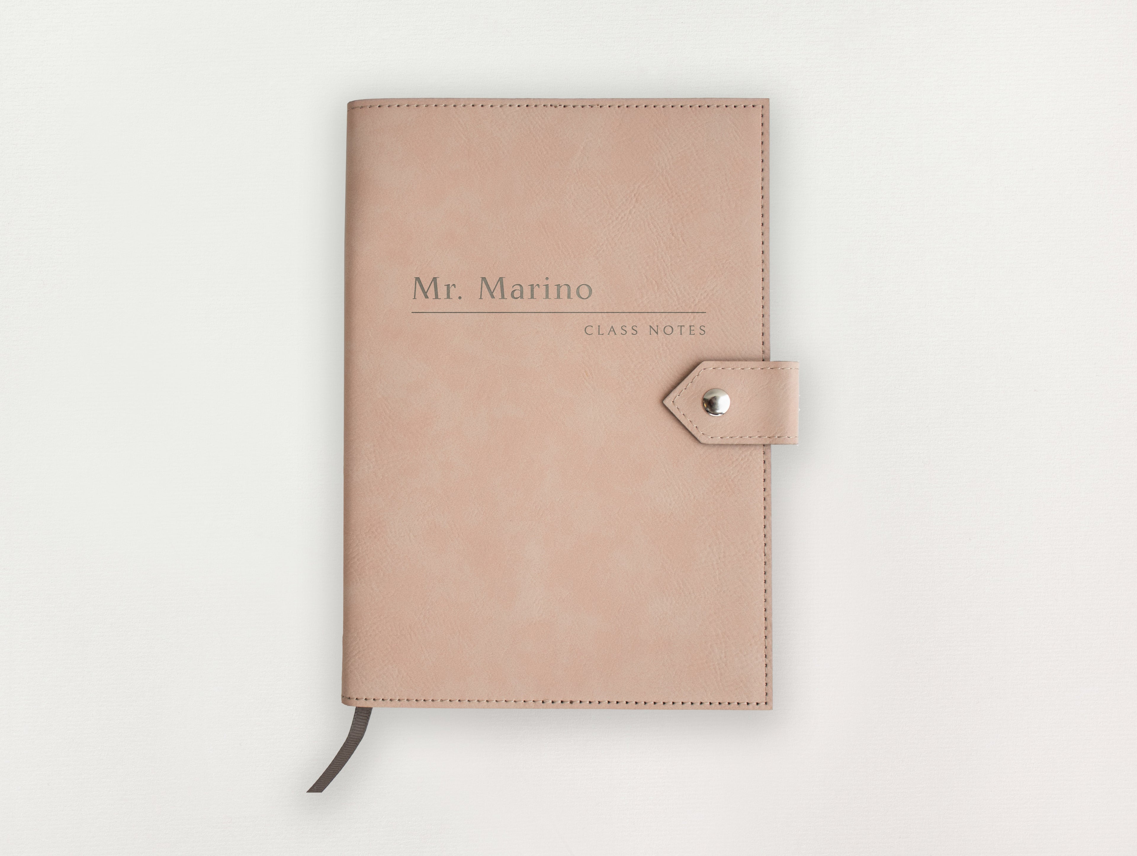 Custom Leather Journal - Class Notes