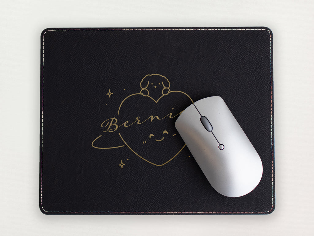 Custom Mousepad - Dog and Heart